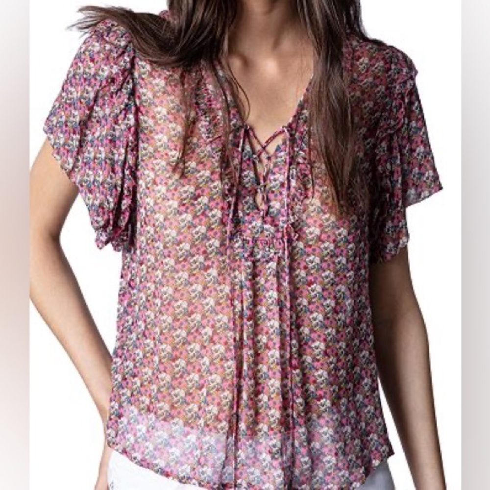Zadig & Voltaire Multicolor Floral Blouse